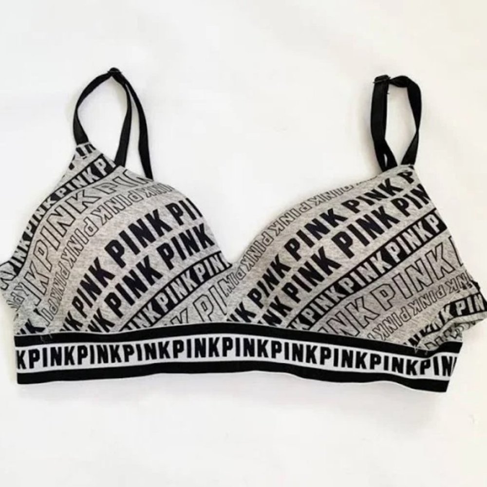 Victoria Secret Pink Wear Everywhere Wireless Lightly Lined Bra Sz: 36C
